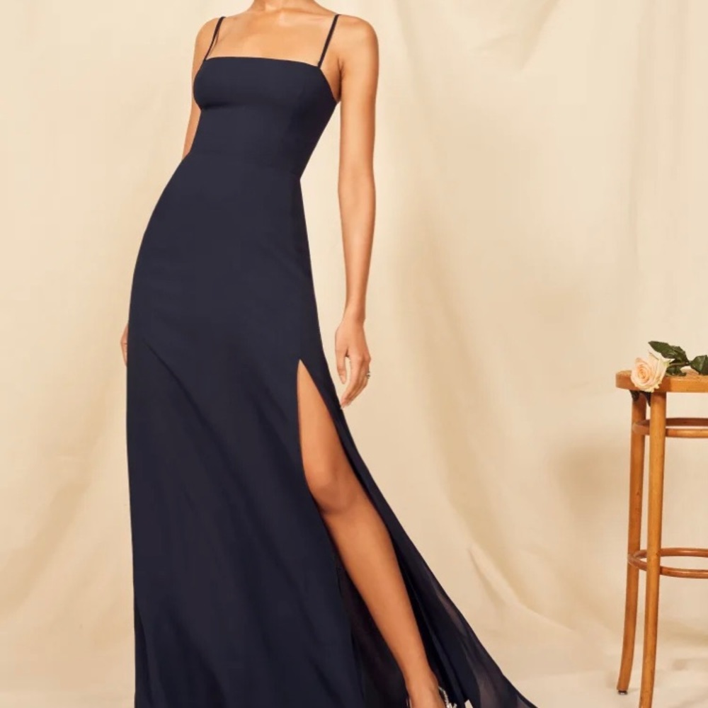 Reformation Ingrid Dress- Navy